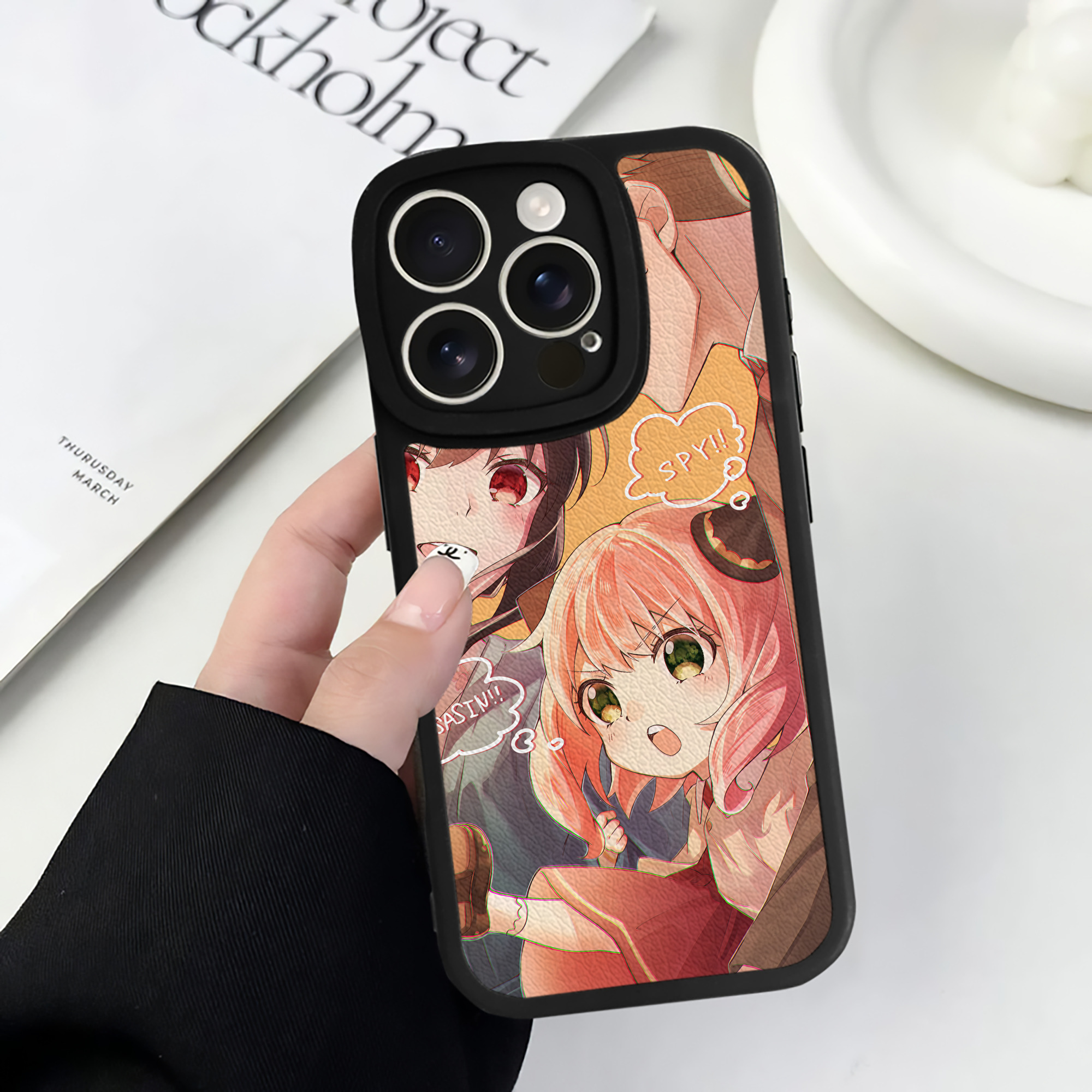 （画像用） SPY×FAMILY间谍家家酒 【iPhone 16シリーズ対応】シリコンスマホケース（レザー調） 材質：シリコン
